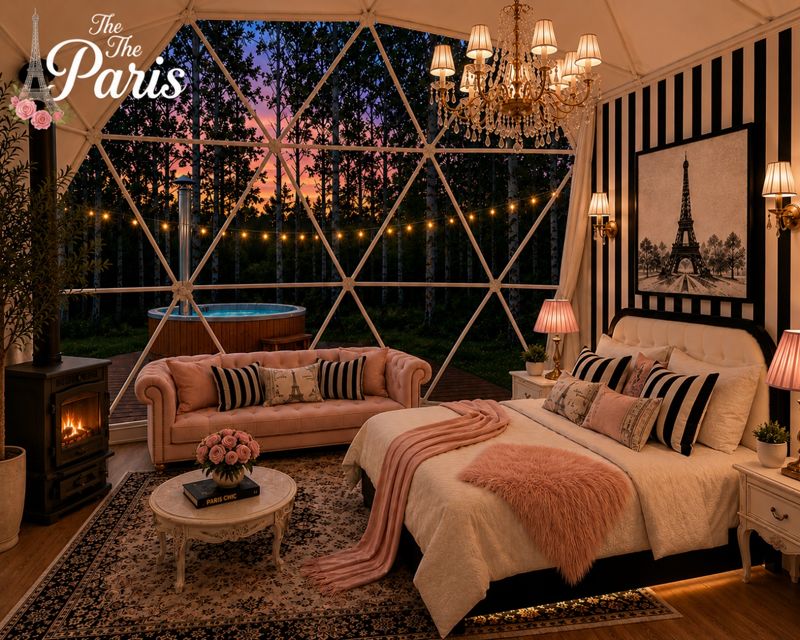 Inside The Paris — Prairie Haven glamping at Prairie Junction